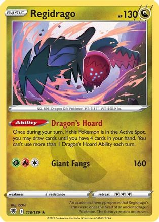 Regidrago 118 [SWSH10 Astral Radiance]
