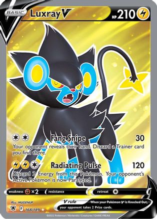 Luxray V (Full Art) 168 [SWSH10 Astral Radiance]  - Holofoil