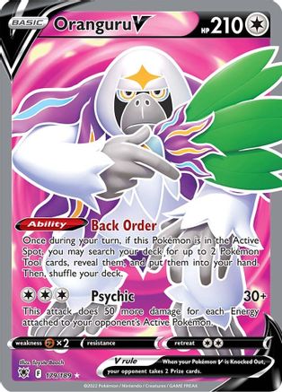 Oranguru V (Full Art) 179 [SWSH10 Astral Radiance]  - Holofoil