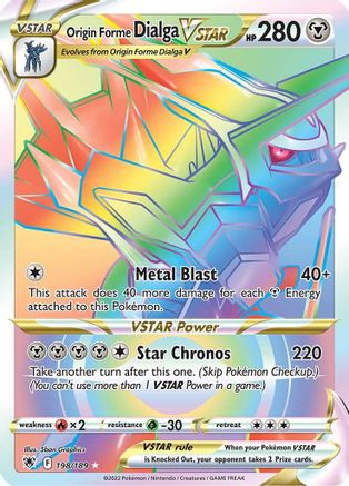 Origin Forme Dialga VSTAR (Secret) 198/189 [SWSH10 Astral Radiance]  - Holofoil