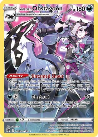 Galarian Obstagoon TG10 [SWSH10 Astral Radiance Trainer Gallery]  - Holofoil