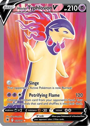 Hisuian Typhlosion V (Full Art) 169 [SWSH10 Astral Radiance]  - Holofoil