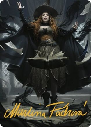 Tasha, the Witch Queen Art Card (41/81) (Gold-Stamped Signature) [Art Series: Commander Legends: Battle for Baldur's Gate]