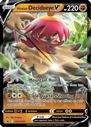 Hisuian Decidueye V - SWSH238 [SWSH Sword & Shield Promo Cards] - Holofoil