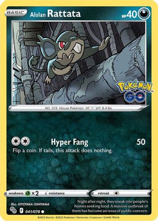 Alolan Rattata 041 [Pokemon GO]