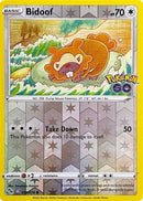 Bidoof (Peelable Ditto) 059 [Pokemon GO]  - Reverse Holofoil