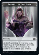 Liliana, the Last Hope Emblem // Spirit (002) Double-Sided Token [Double Masters 2022 Tokens]