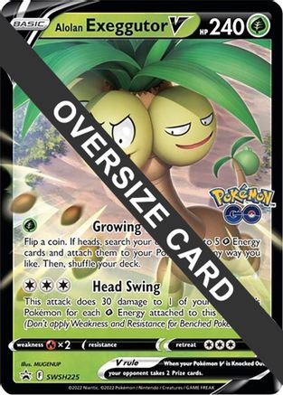 Alolan Exeggutor V SWSH225 [Jumbo Cards]  - Holofoil
