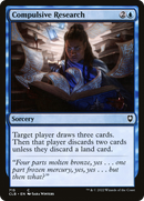 Compulsive Research [Commander Legends: Battle for Baldur's Gate]