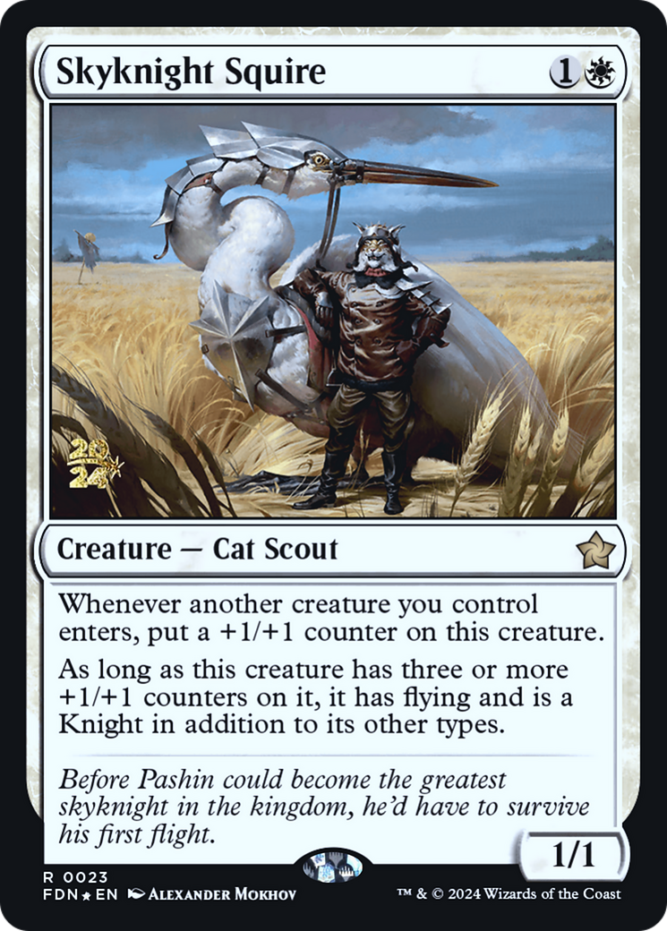 Skyknight Squire [Foundations Promos] Foil