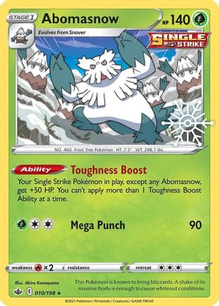 Abomasnow (Holiday Calendar) 010/198 [Miscellaneous Cards & Products]  - Holofoil