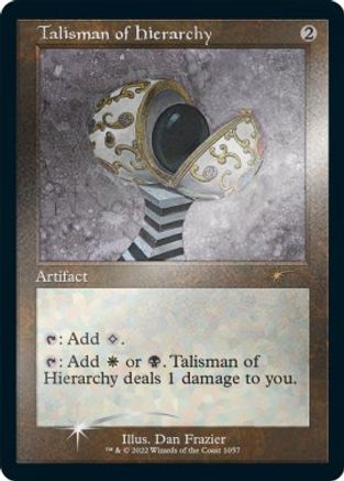 Talisman of Hierarchy (Retro Frame) (Foil Etched) [Secret Lair Drop Series] Foil
