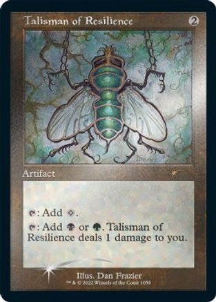 Talisman of Resilience (Retro Frame) (Foil Etched) [Secret Lair Drop Series] Foil
