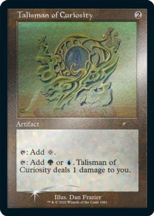 Talisman of Curiosity (Retro Frame) (Foil Etched) [Secret Lair Drop Series] Foil
