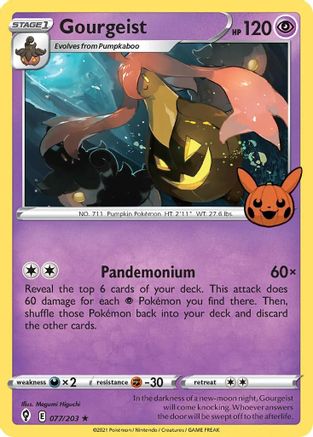 Gourgeist - 77/203 [Trick or Trade BOOster Bundle] - Holofoil