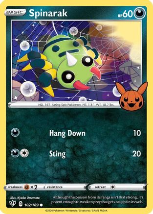 Spinarak - 102/189 [Trick or Trade BOOster Bundle]