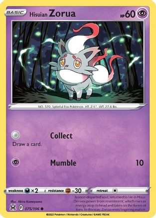Hisuian Zorua - 75/196 [SWSH11: Lost Origin]
