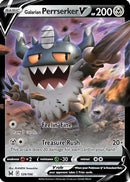 Galarian Perrserker V - 129/196 [SWSH11: Lost Origin] - Holofoil