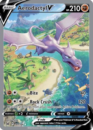 Aerodactyl V - 180/196 (Alternate Full Art) [SWSH11: Lost Origin] - Holofoil