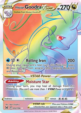 Hisuian Goodra VSTAR - 202/196 (Secret) [SWSH11: Lost Origin] - Holofoil