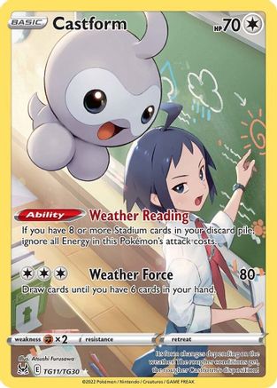 Castform - TG11 [SWSH11: Lost Origin Trainer Gallery] - Holofoil