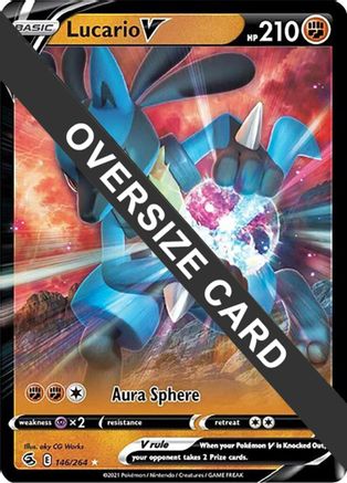 Lucario V - 146/264/264 [Jumbo Cards]  - Holofoil