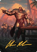 Karn, Living Legacy Art Card (1/81) (Gold-Stamped Signature) [Art Series: Dominaria United]