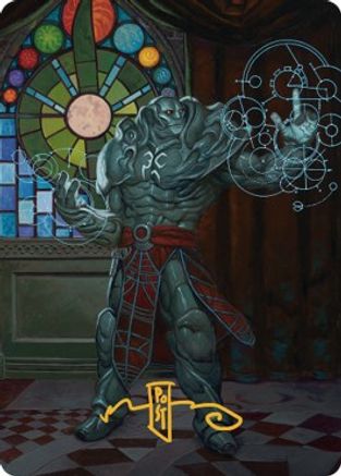 Karn, Living Legacy Art Card 2 (Gold-Stamped Signature) [Dominaria United Art Series]