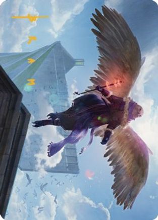Balmor, Battlemage Captain Art Card (44/81) (Gold-Stamped Signature) [Art Series: Dominaria United]