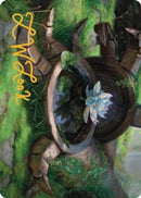 Timeless Lotus Art Card (Gold-Stamped Signature) [Dominaria United Art Series]