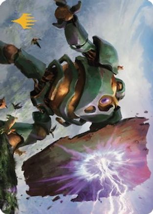 Walking Bulwark Art Card (Gold-Stamped Signature) [Dominaria United Art Series]