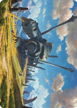 Plains Art Card 1 (Gold-Stamped Signature) [Dominaria United Art Series]