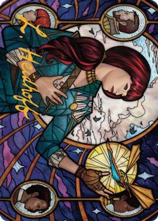 Jhoira, Ageless Innovator Art Card (Gold-Stamped Signature) [Dominaria United Art Series]