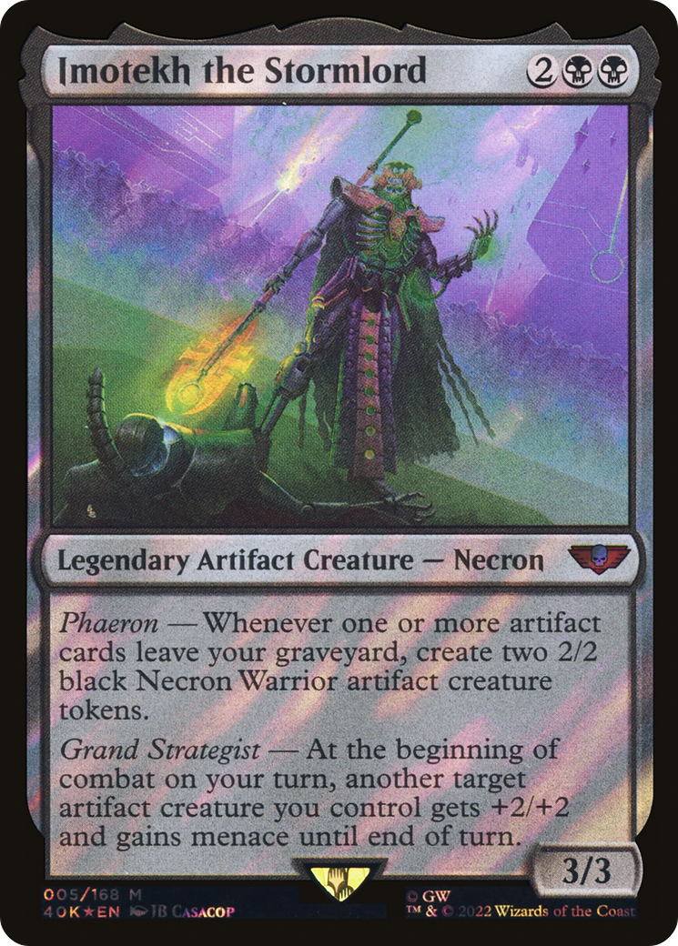 Imotekh the Stormlord (Surge Foil) [Warhammer 40,000 Commander] Foil