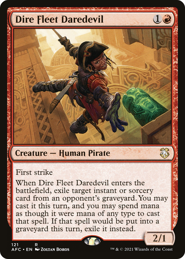Dire Fleet Daredevil [Forgotten Realms Commander]