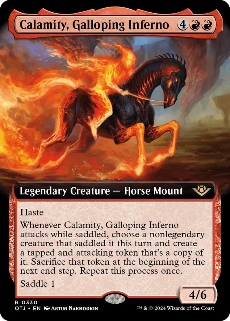 Calamity, Galloping Inferno (Extended Art) - Outlaws of Thunder Junction: (Extended Art)