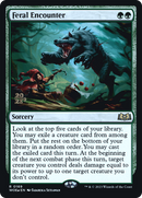 Feral Encounter [Wilds of Eldraine Promos] Foil