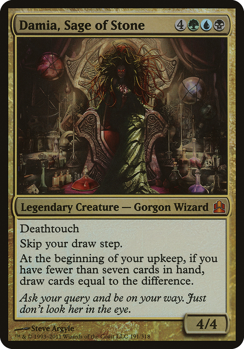 Damia, Sage of Stone (Commander) [Commander 2011 Oversized] Foil