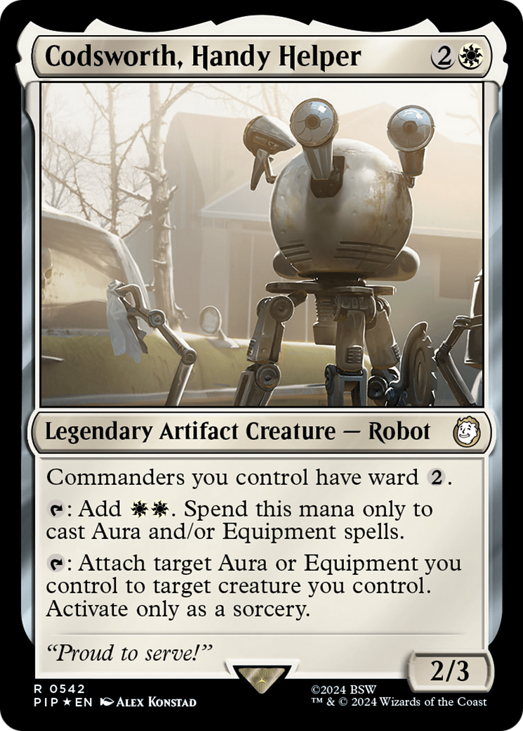 Codsworth, Handy Helper (Surge Foil) [Fallout] Foil