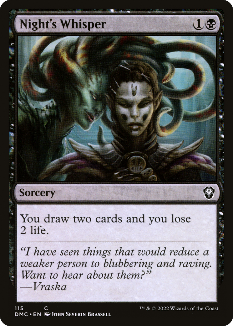 Night's Whisper - [Dominaria United Commander]