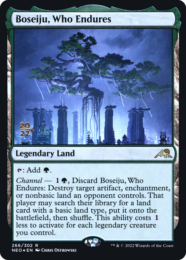 Boseiju, Who Endures - Kamigawa: Neon Dynasty Promos Foil