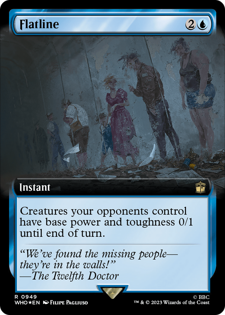 Flatline (Extended Art) (Surge Foil): (Extended Art) [Doctor Who] Foil