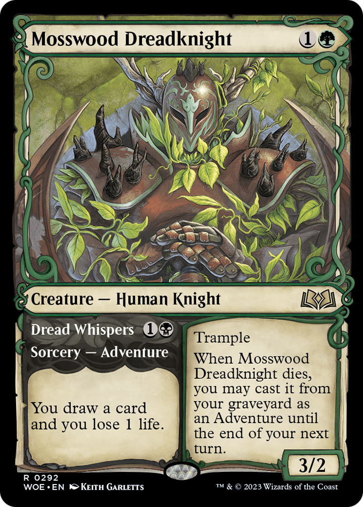 Mosswood Dreadknight (Showcase) - [Wilds of Eldraine]: (Showcase)
