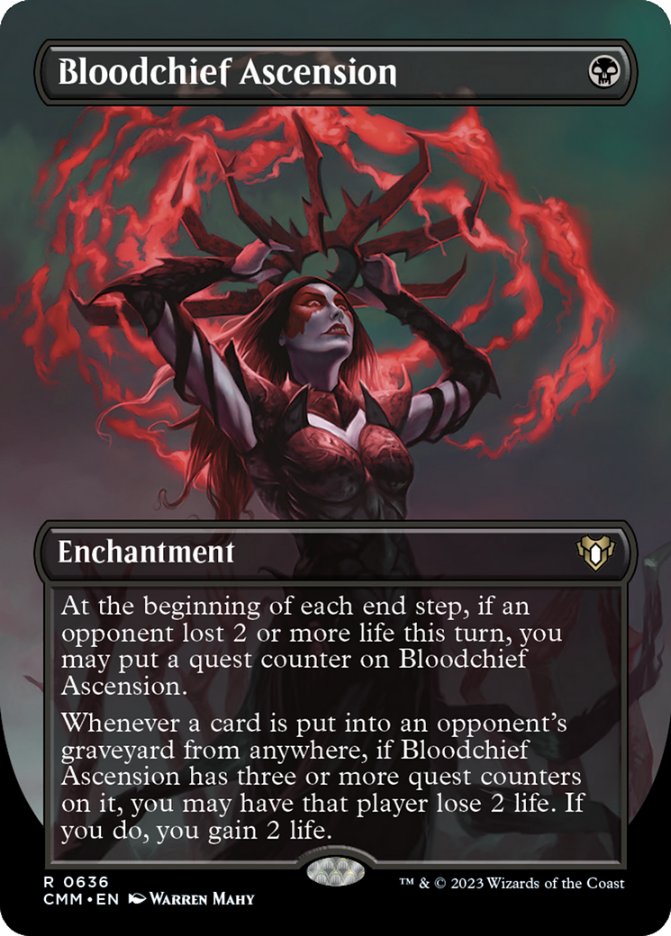 Bloodchief Ascension (Borderless) - [Commander Masters]
