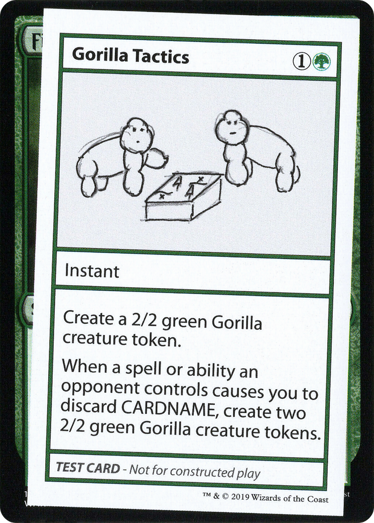 Gorilla Tactics (No PW Symbol) [Mystery Booster Playtest Cards 2021]