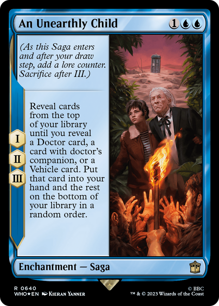 An Unearthly Child (Surge Foil) - Doctor Who Foil