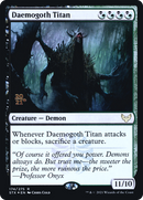 Daemogoth Titan [Strixhaven: School of Mages Promos] Foil