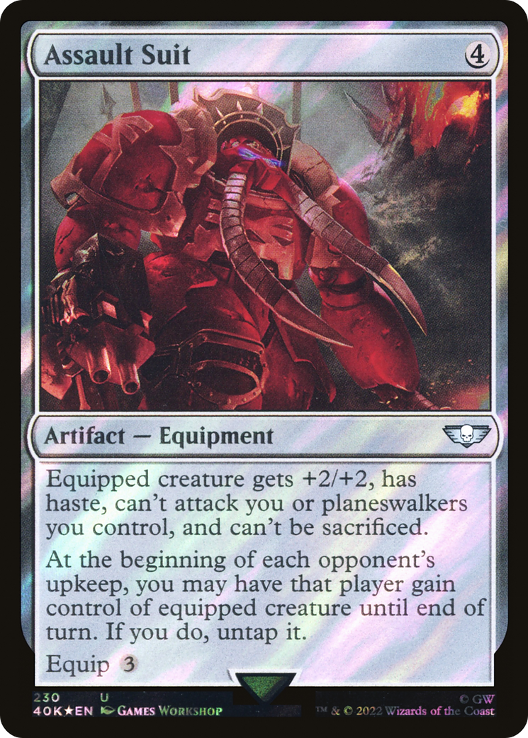 Assault Suit (Surge Foil) - Warhammer 40,000 Commander Foil