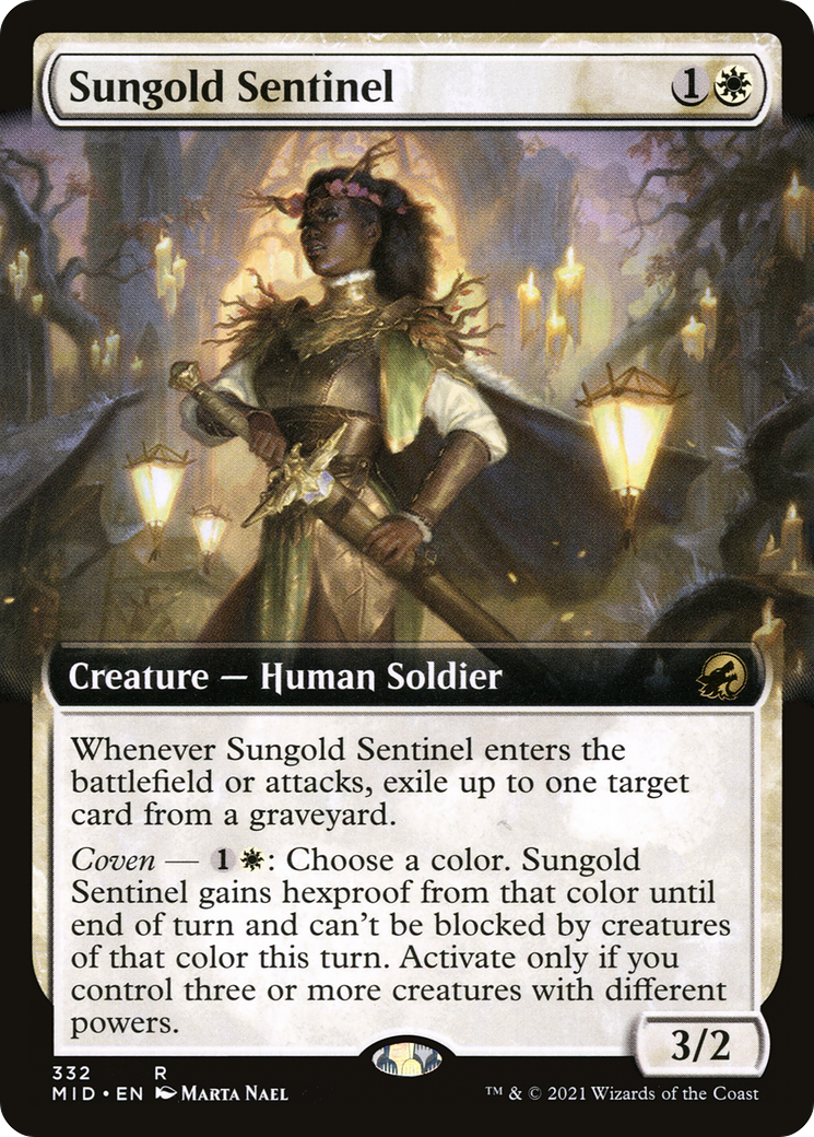 Sungold Sentinel (Extended Art) - [Innistrad: Midnight Hunt]: (Extended Art)