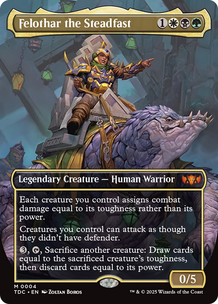 Felothar the Steadfast (Borderless) [Commander: Tarkir: Dragonstorm]